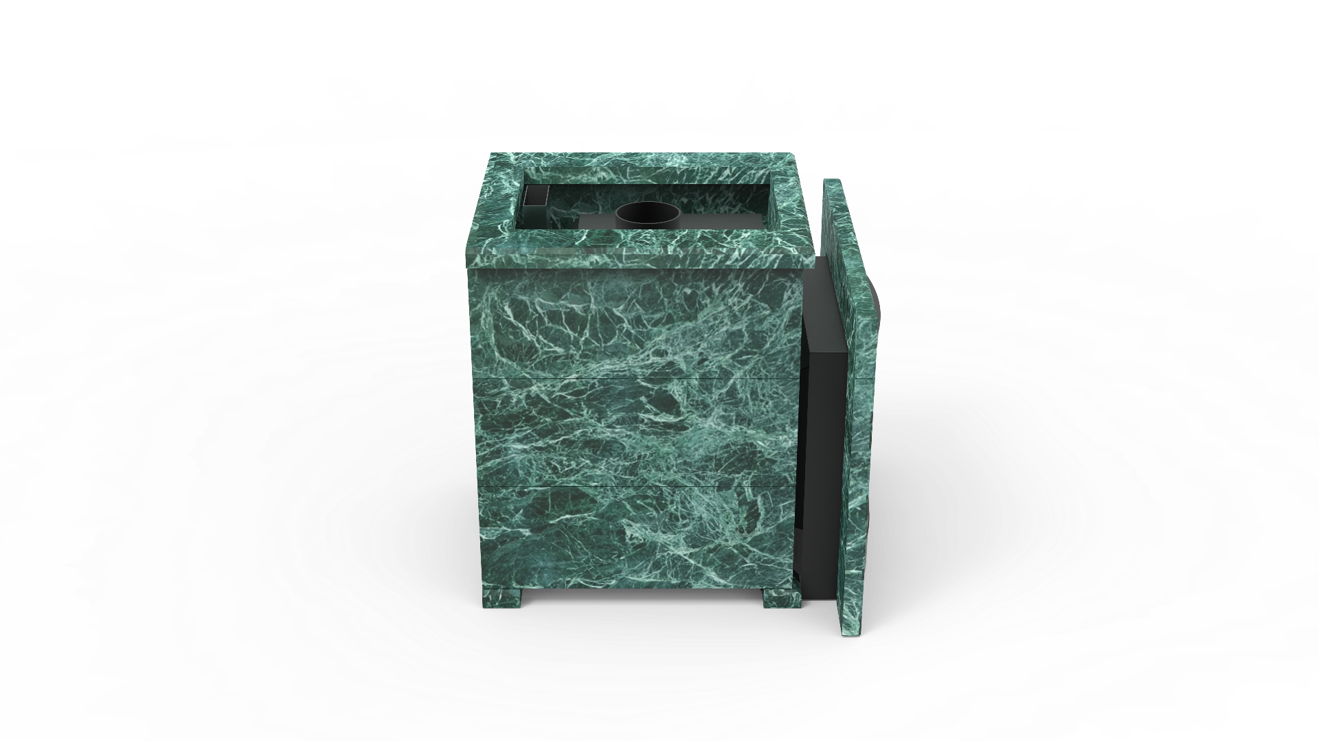 Печь из натурального камня Genesis GN 500 облицовка открытая пироксенит-элит фото в Новосибирске