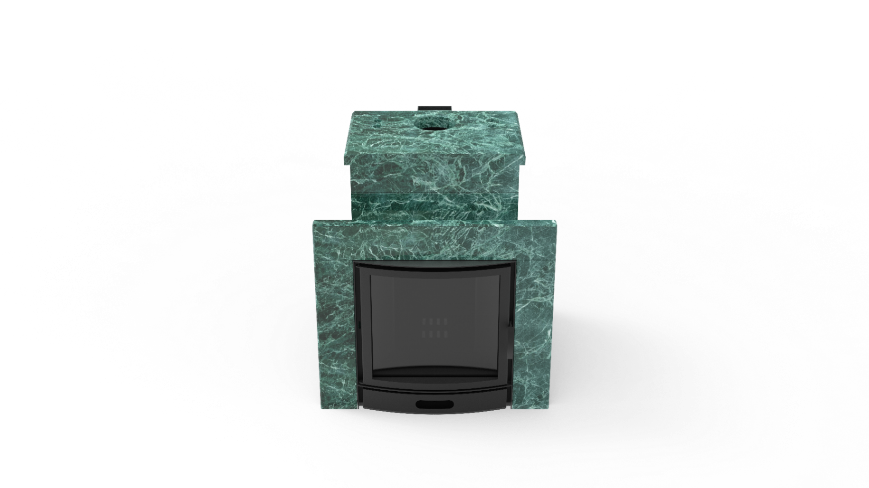 Печь из натурального камня Genesis GN 500 облицовка закрытая со скосом талькохлорит-шлифовка фото в Новосибирске