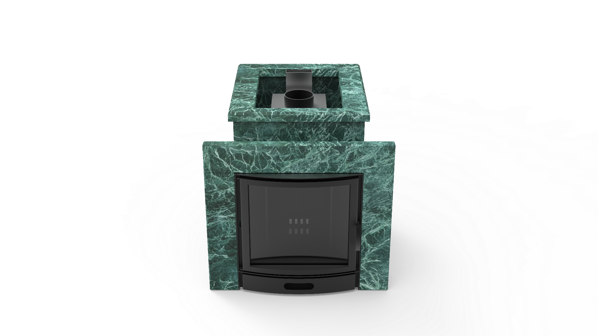 Печь из натурального камня Genesis GN 500 облицовка открытая пироксенит-элит фото в Новосибирске