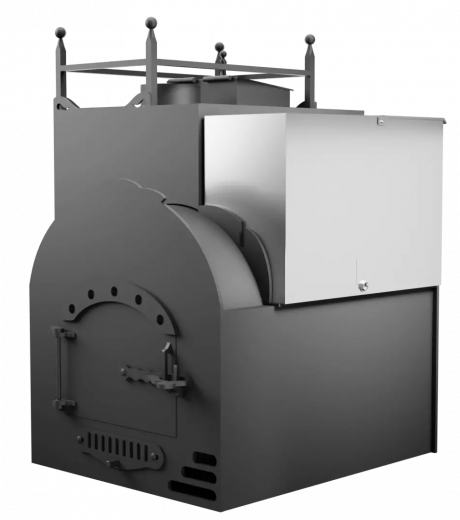 Печь Горыныч Мини, каменка закрытая с левой стороны, система воздушного отопления фото в Новосибирске Печь Горыныч Мини, каменка закрытая с левой стороны, система воздушного отопления фото в Новосибирске