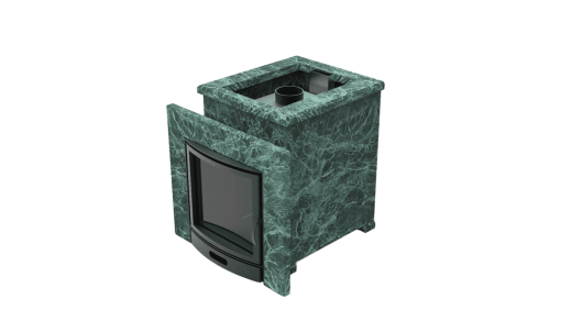 Печь из натурального камня Genesis GN 500 облицовка открытая пироксенит-элит фото в Новосибирске