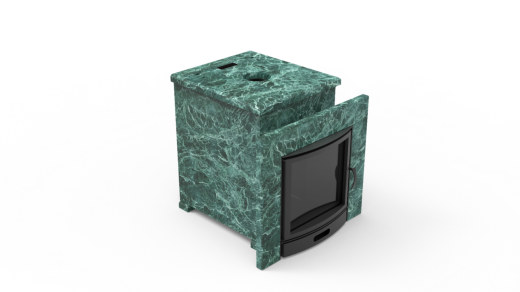 Печь из натурального камня Genesis GN 500 облицовка закрытая плоская пироксенит-элит фото в Новосибирске