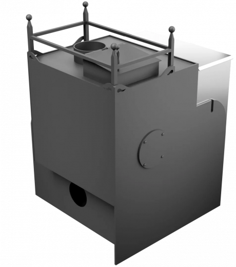 Печь Горыныч Мини, каменка закрытая с правой стороны, система воздушного отопления фото в Новосибирске Печь Горыныч Мини, каменка закрытая с правой стороны, система воздушного отопления фото в Новосибирске