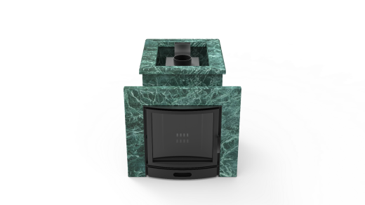 Печь из натурального камня Genesis GN 500 облицовка открытая пироксенит-элит фото в Новосибирске