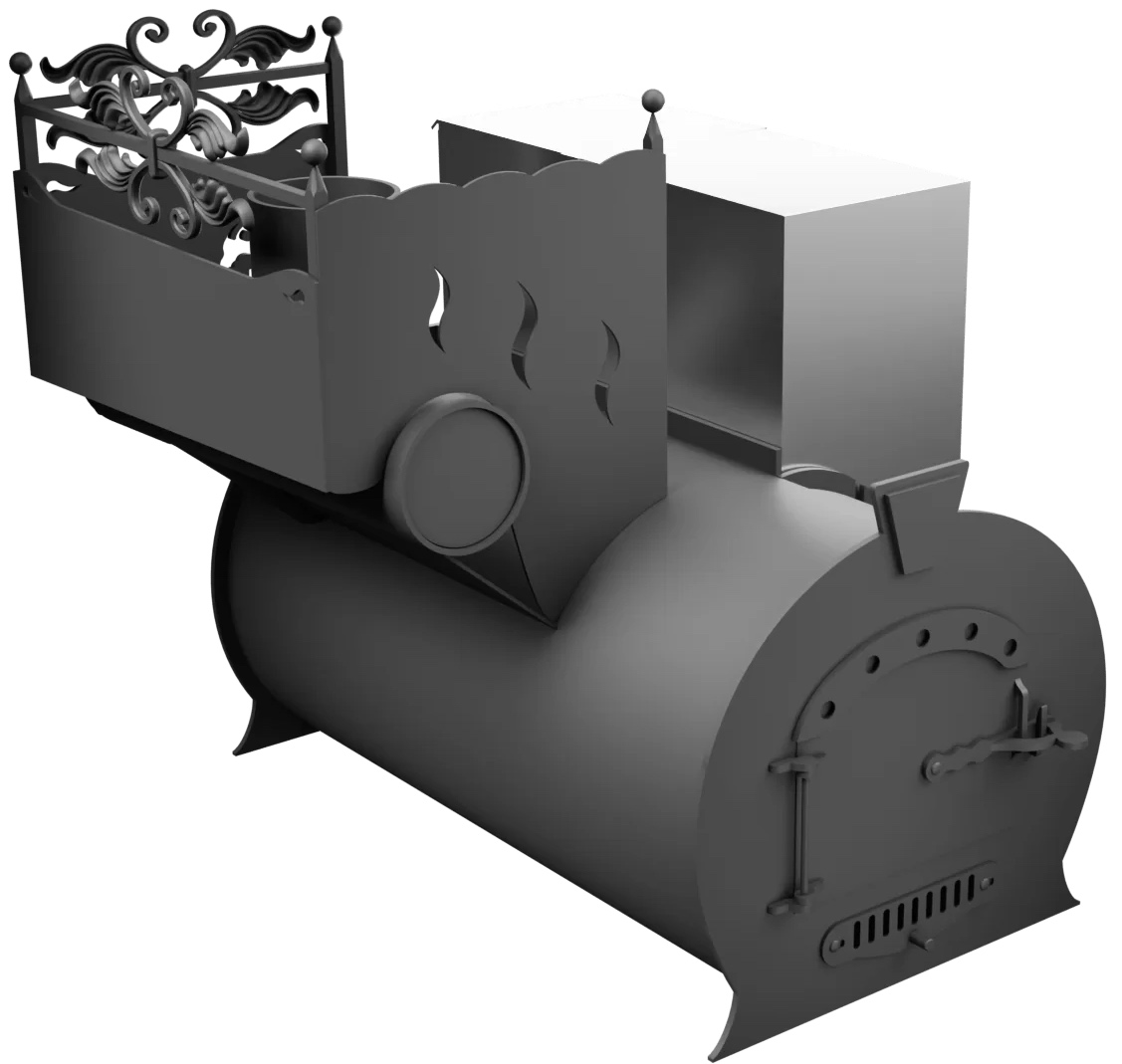 Печь Горыныч 3, каменка с левой стороны фото в Новосибирске Печь Горыныч 3, каменка с левой стороны фото в Новосибирске