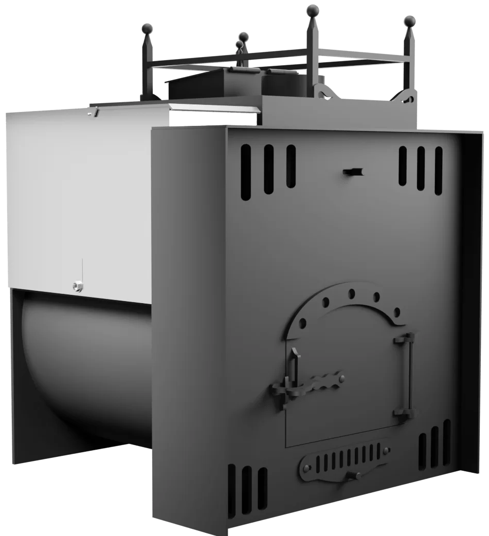 Печь Горыныч Мини, каменка закрытая с правой стороны, естественная система воздушного отопления фото в Новосибирске Печь Горыныч Мини, каменка закрытая с правой стороны, естественная система воздушного отопления фото в Новосибирске