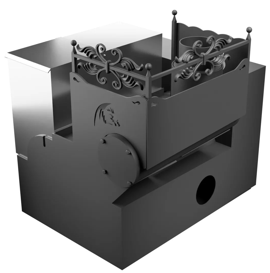 Горыныч 3 СВОП, каменка с левой стороны, большая дверь со стеклом фото в Новосибирске Горыныч 3 СВОП, каменка с левой стороны, большая дверь со стеклом фото в Новосибирске