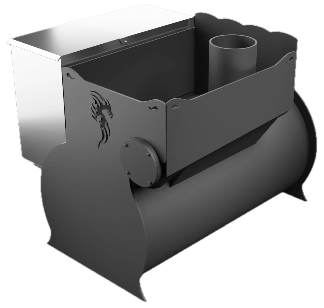 Печь Горыныч 2, каменка с левой стороны, малая дверь со стеклом фото в Новосибирске Печь Горыныч 2, каменка с левой стороны, малая дверь со стеклом фото в Новосибирске