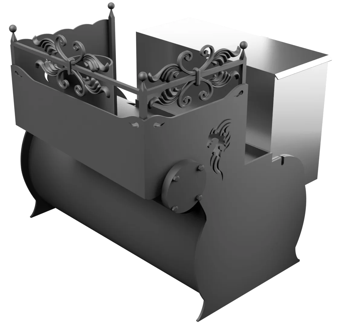 Печь Горыныч 3, каменка с правой стороны, малая дверь со стеклом фото в Новосибирске Печь Горыныч 3, каменка с правой стороны, малая дверь со стеклом фото в Новосибирске