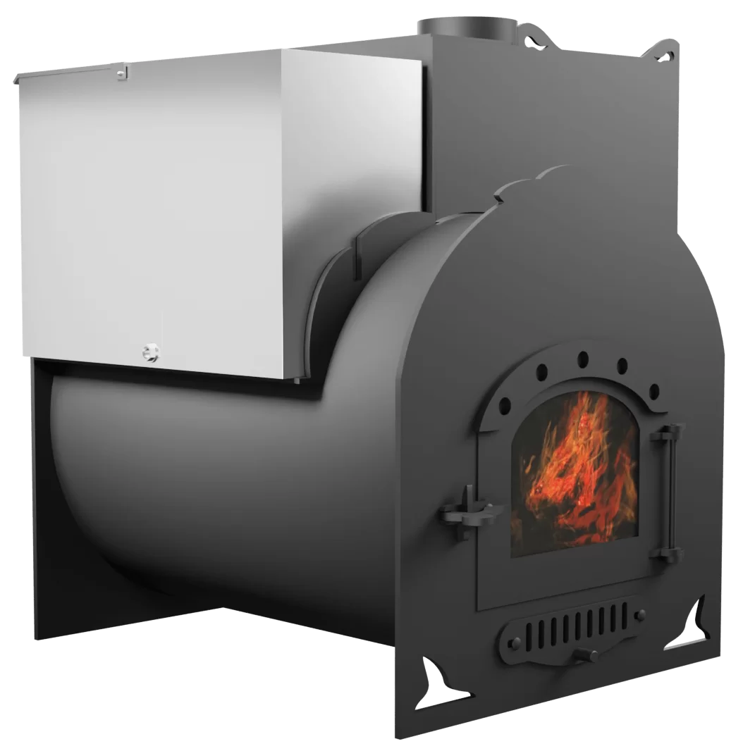 Печь Горыныч Мини, каменка с правой стороны, дверь малая со стеклом фото в Новосибирске Печь Горыныч Мини, каменка с правой стороны, дверь малая со стеклом фото в Новосибирске