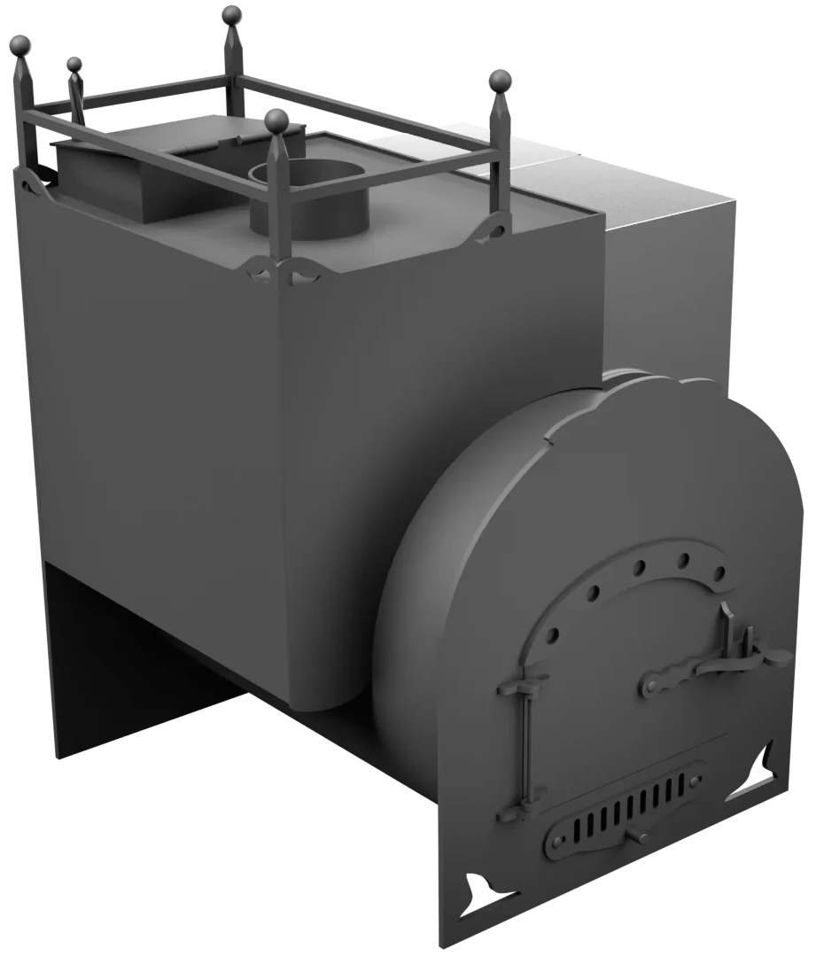 Печь Горыныч Мини, каменка закрытая с левой стороны фото в Новосибирске Печь Горыныч Мини, каменка закрытая с левой стороны фото в Новосибирске