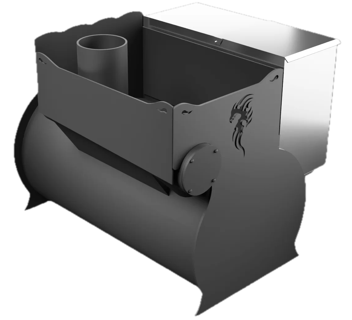 Печь Горыныч 2, каменка с правой стороны, малая дверь со стеклом фото в Новосибирске Печь Горыныч 2, каменка с правой стороны, малая дверь со стеклом фото в Новосибирске