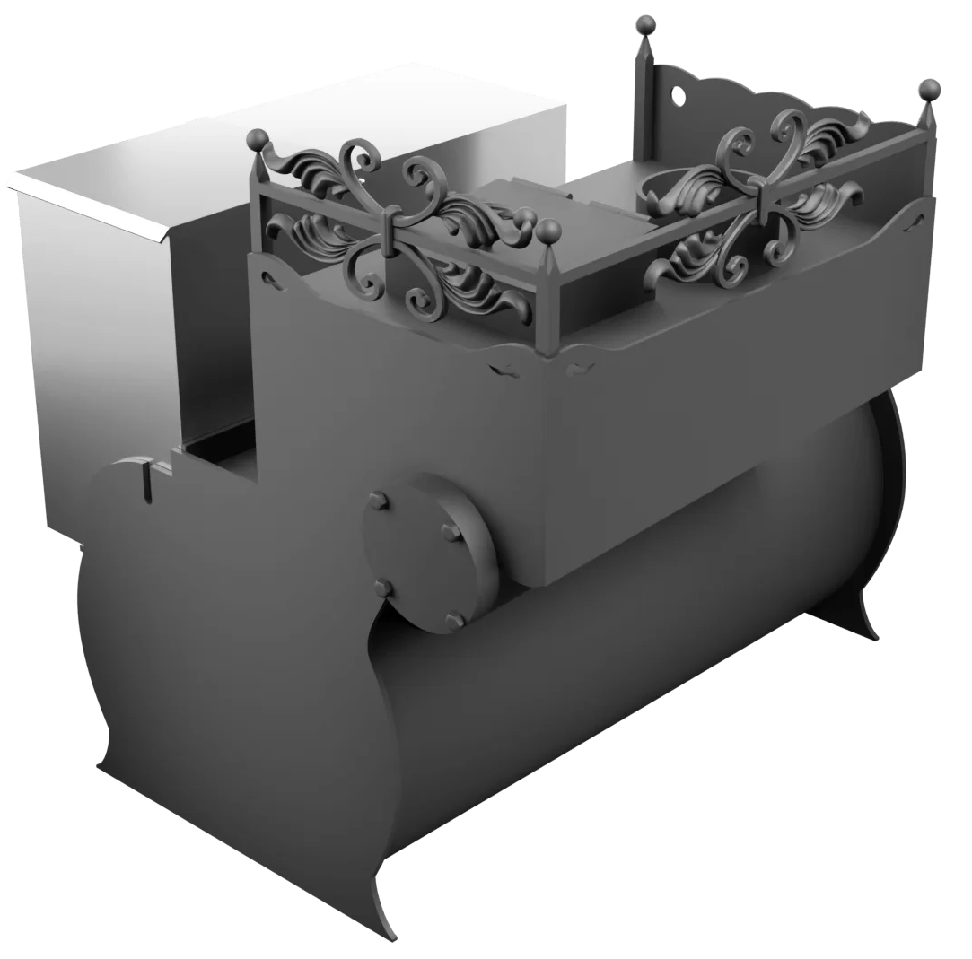 Печь Горыныч 3, каменка закрытая с левой стороны, малая дверь со стеклом фото в Новосибирске Печь Горыныч 3, каменка закрытая с левой стороны, малая дверь со стеклом фото в Новосибирске