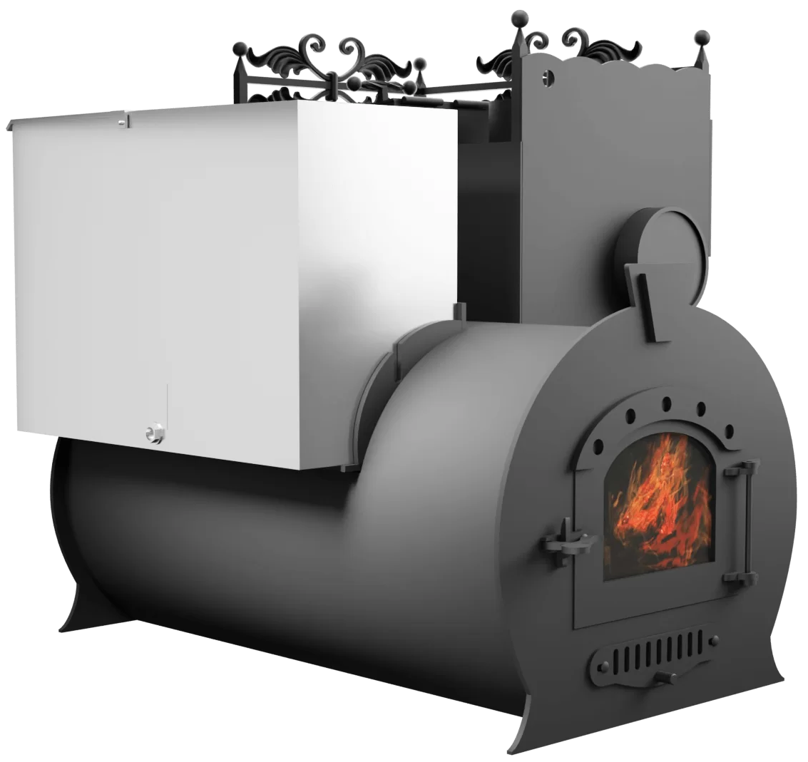 Печь Горыныч 3, каменка закрытая с правой стороны, малая дверь со стеклом фото в Новосибирске Печь Горыныч 3, каменка закрытая с правой стороны, малая дверь со стеклом фото в Новосибирске