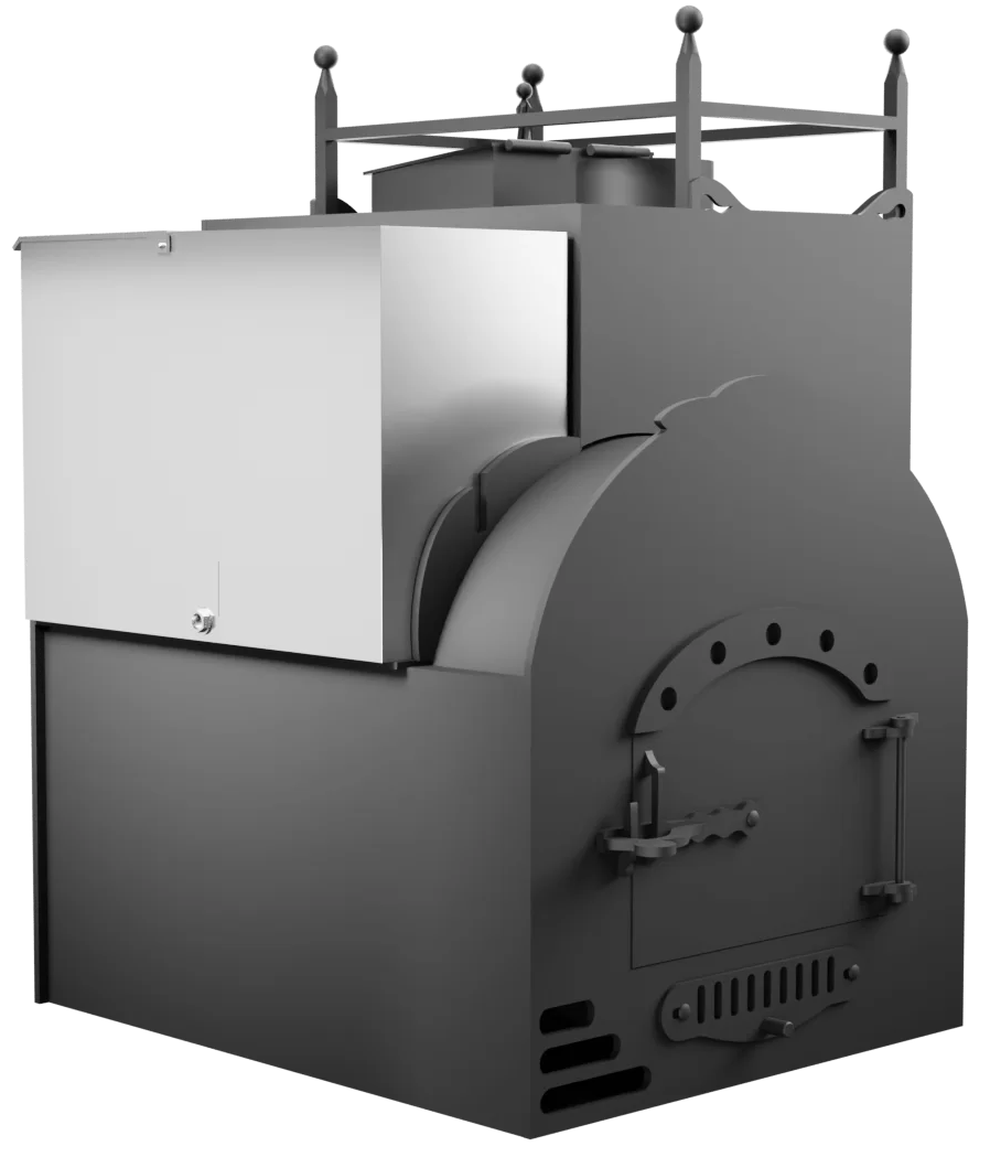 Печь Горыныч Мини, каменка закрытая с правой стороны, система воздушного отопления фото в Новосибирске Печь Горыныч Мини, каменка закрытая с правой стороны, система воздушного отопления фото в Новосибирске
