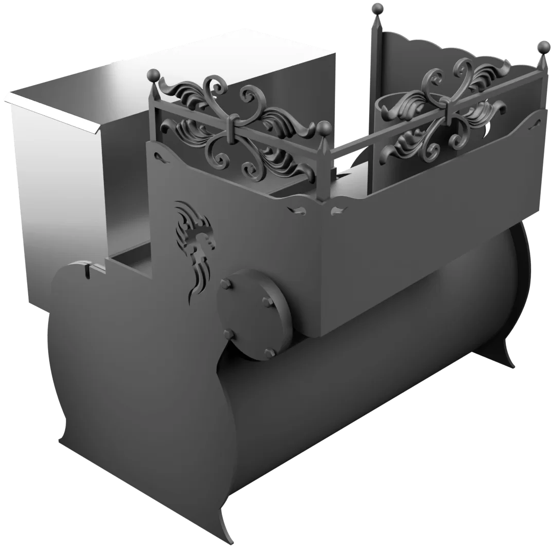 Печь Горыныч 3, каменка с левой стороны, малая дверь со стеклом фото в Новосибирске Печь Горыныч 3, каменка с левой стороны, малая дверь со стеклом фото в Новосибирске