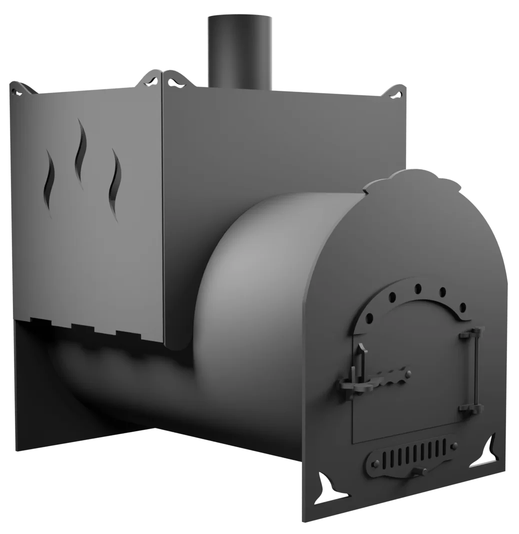 Печь Горыныч Мини, двойная каменка фото в Новосибирске Печь Горыныч Мини, двойная каменка фото в Новосибирске