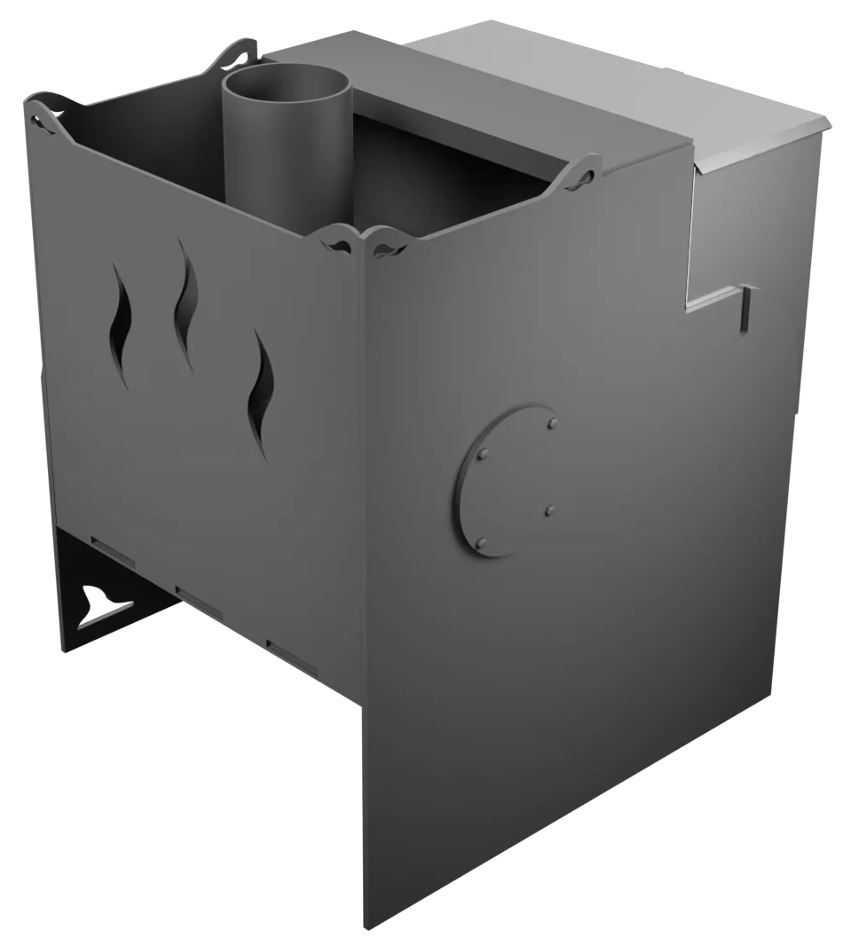 Печь Горыныч Мини, каменка с правой стороны, дверь малая со стеклом фото в Новосибирске Печь Горыныч Мини, каменка с правой стороны, дверь малая со стеклом фото в Новосибирске