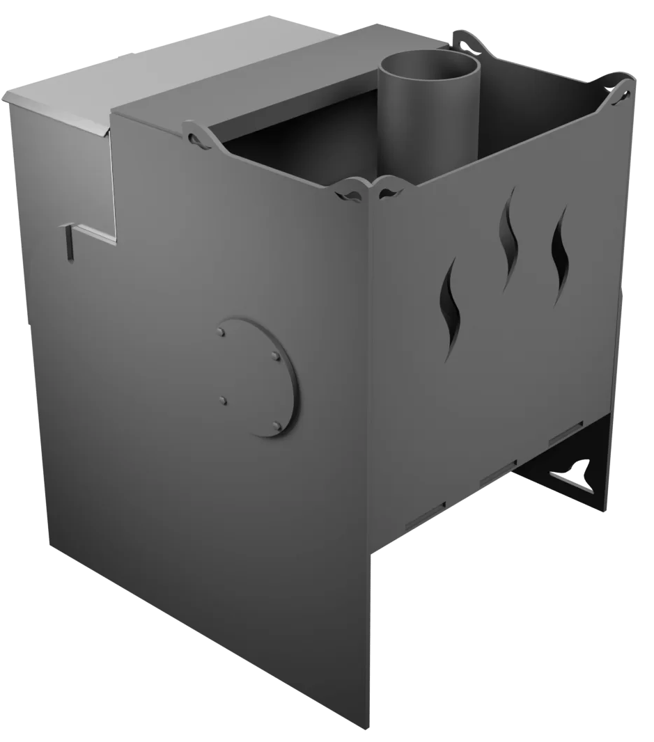 Печь Горыныч Мини, каменка с левой стороны, дверь малая со стеклом фото в Новосибирске Печь Горыныч Мини, каменка с левой стороны, дверь малая со стеклом фото в Новосибирске