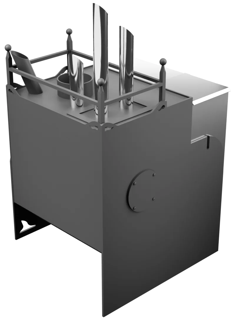 Печь Горыныч Мини, каменка закрытая с парогенератором с правой стороны фото в Новосибирске Печь Горыныч Мини, каменка закрытая с парогенератором с правой стороны фото в Новосибирске