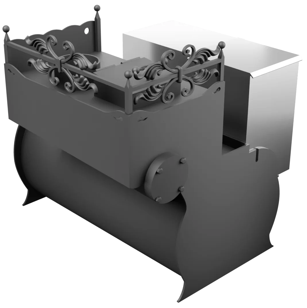 Печь Горыныч 3, каменка закрытая с правой стороны, малая дверь со стеклом фото в Новосибирске Печь Горыныч 3, каменка закрытая с правой стороны, малая дверь со стеклом фото в Новосибирске