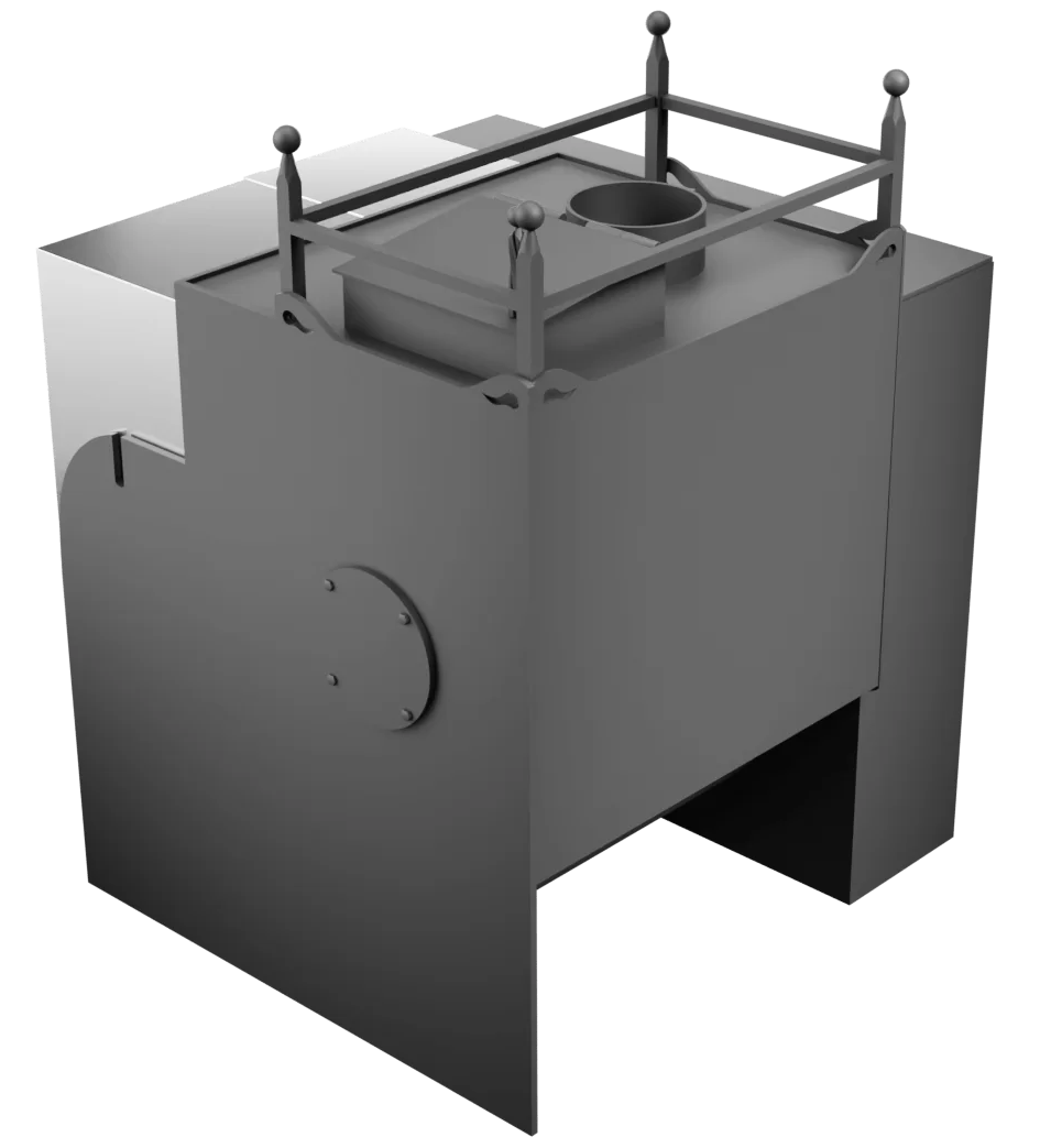 Печь Горыныч Мини, каменка закрытая с левой стороны, естественная система воздушного отопления фото в Новосибирске Печь Горыныч Мини, каменка закрытая с левой стороны, естественная система воздушного отопления фото в Новосибирске